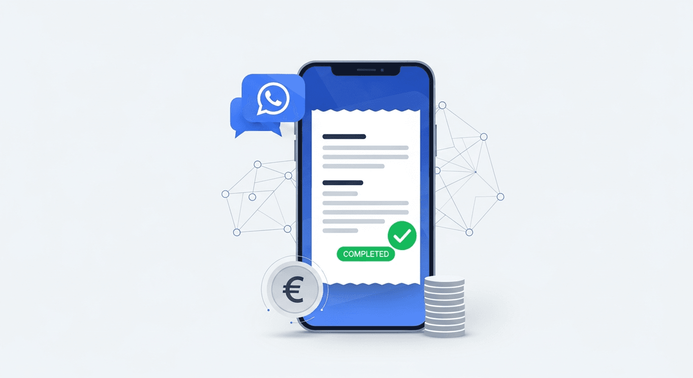 Automatización de cobros B2B: Envío del comprobante fiscal de pago por WhatsApp