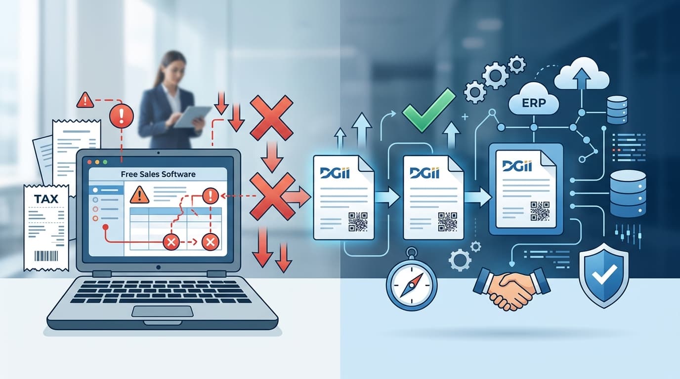 Featured image for: Why a Free Sales System Will Cost You Dearly with Electronic Invoicing in the DR