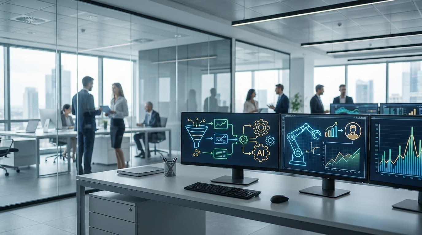 Dashboard de automatización de marketing para conversión de leads