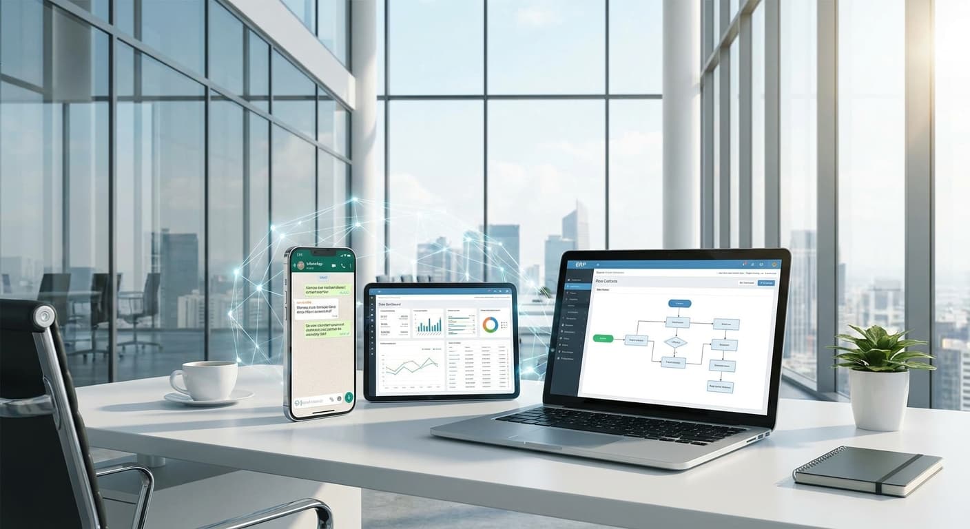 Featured image for: Integración de WhatsApp y ERP: Automatiza la comunicación con tus clientes