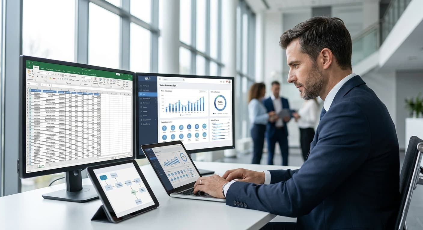 Featured image for: De Excel a un sistema de ventas profesional: Cuándo dar el salto