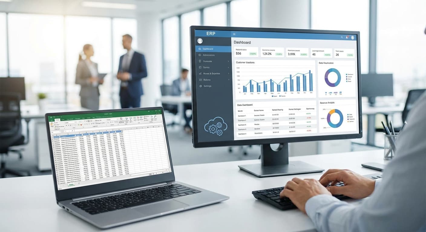Featured image for: Guía práctica: Cómo dejar de registrar ventas en Excel y escalar a un ERP