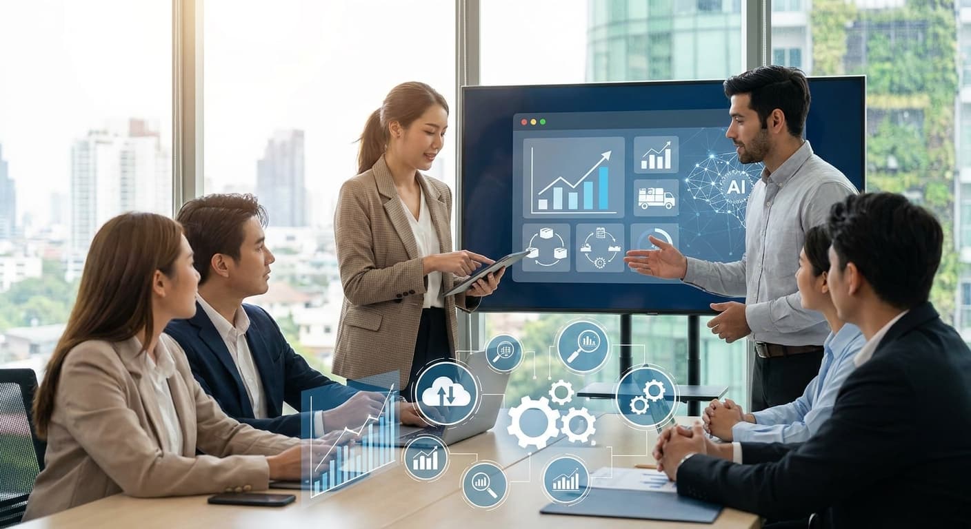 Dashboard de gestión empresarial moderna para pymes en 2026