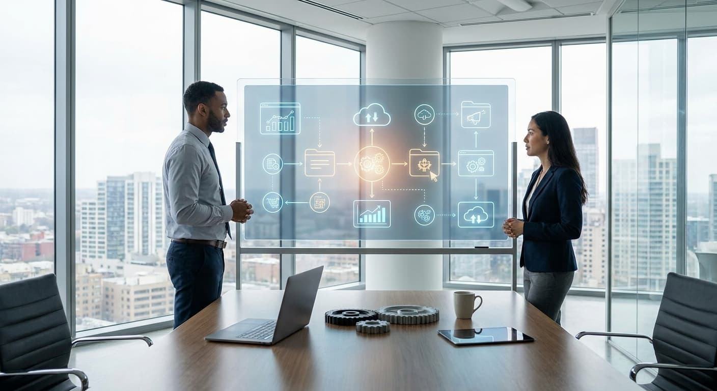 Dashboard de sistema de gestión de ventas centralizado para empresas B2B en 2026