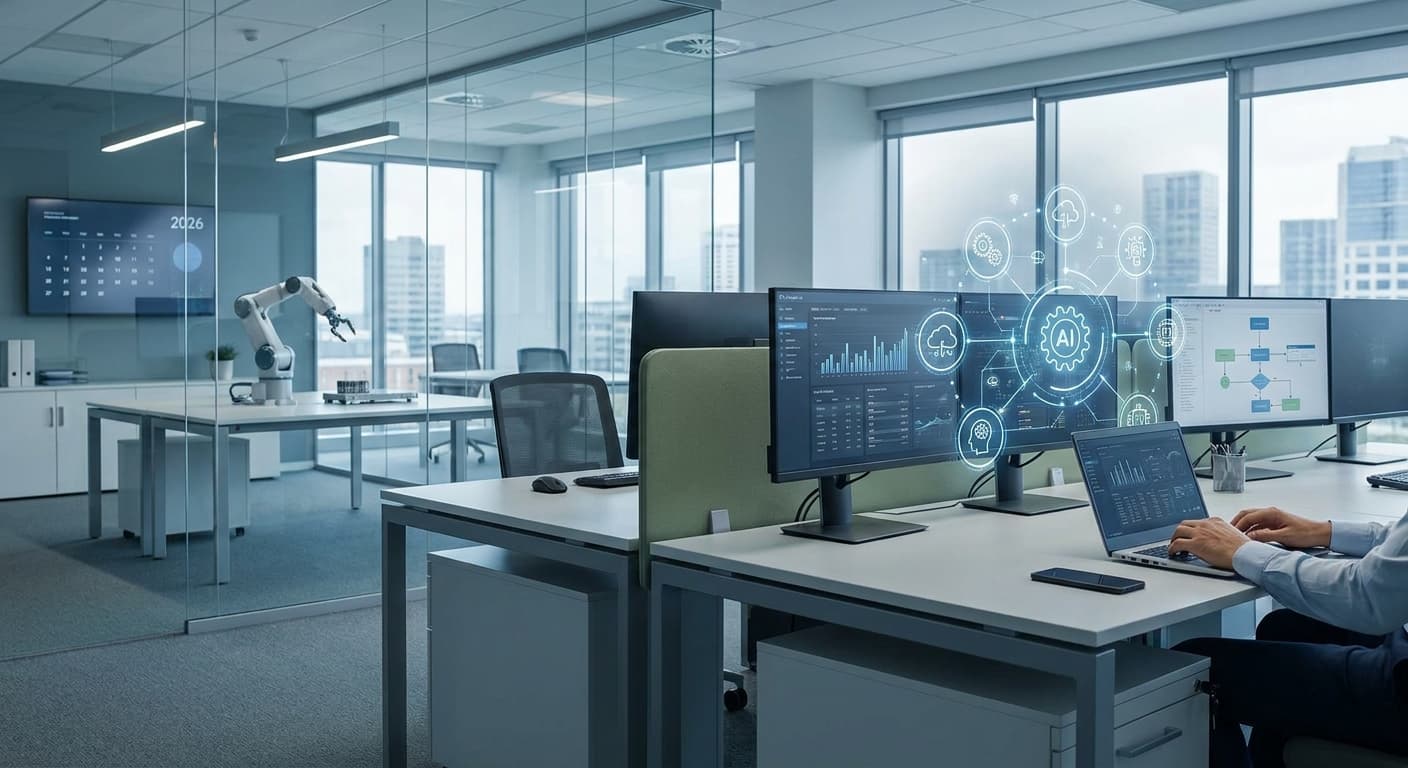 Featured image for: Automatización de procesos: Cómo eliminar el trabajo manual en tu empresa este 2026
