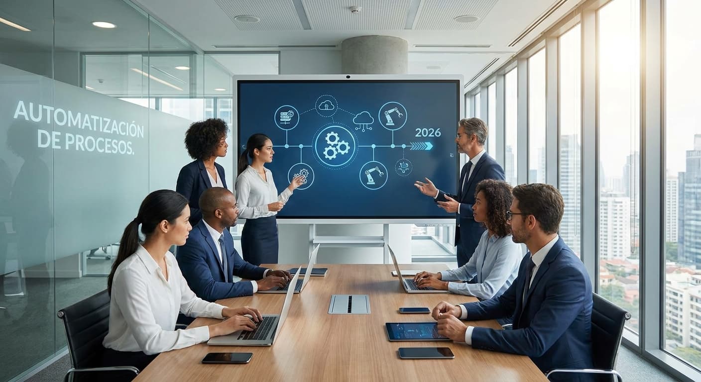 Featured image for: Automatización de procesos: Eliminando el trabajo manual en tu empresa este 2026