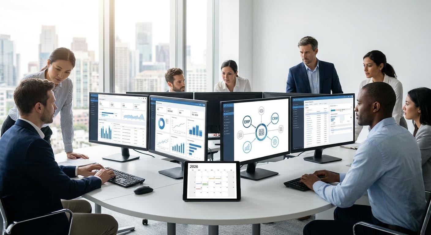 Featured image for: ERP y CRM: Centralizando tu gestión para escalar en 2026