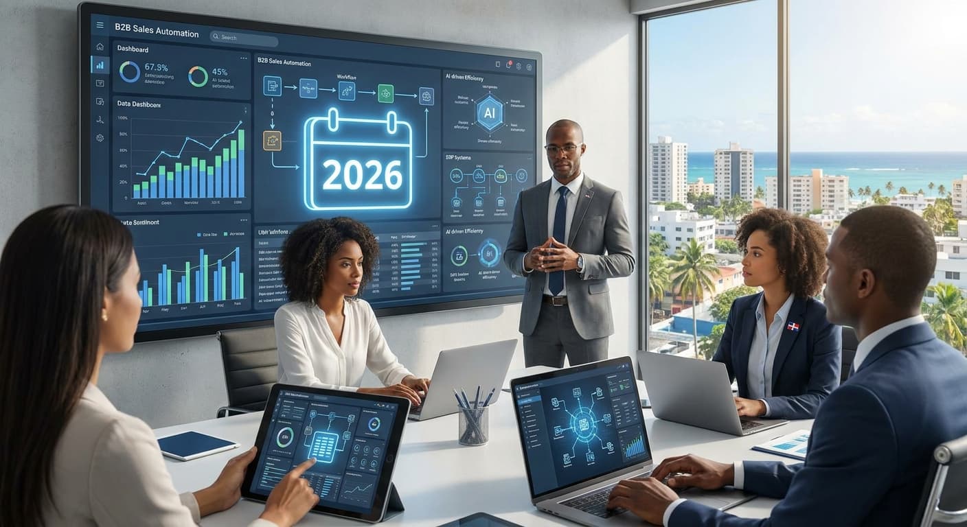 Featured image for: Guía 2026: Automatización de canales de venta B2B para pymes dominicanas