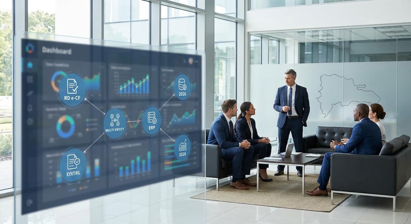 Featured image for: Facturación electrónica multieentidad en RD: Cómo unificar la emisión de e-CF para todas tus sucursales y razones sociales sin que cada una sea una isla este segundo semestre 2026