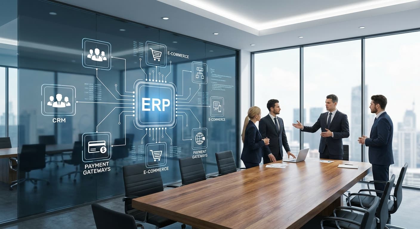 Featured image for: Tu ERP es una isla y te está costando caro: Cómo integrar tu sistema de gestión con CRM, e-commerce y pasarelas de pago para que toda tu operación hable el mismo idioma este segundo semestre 2026