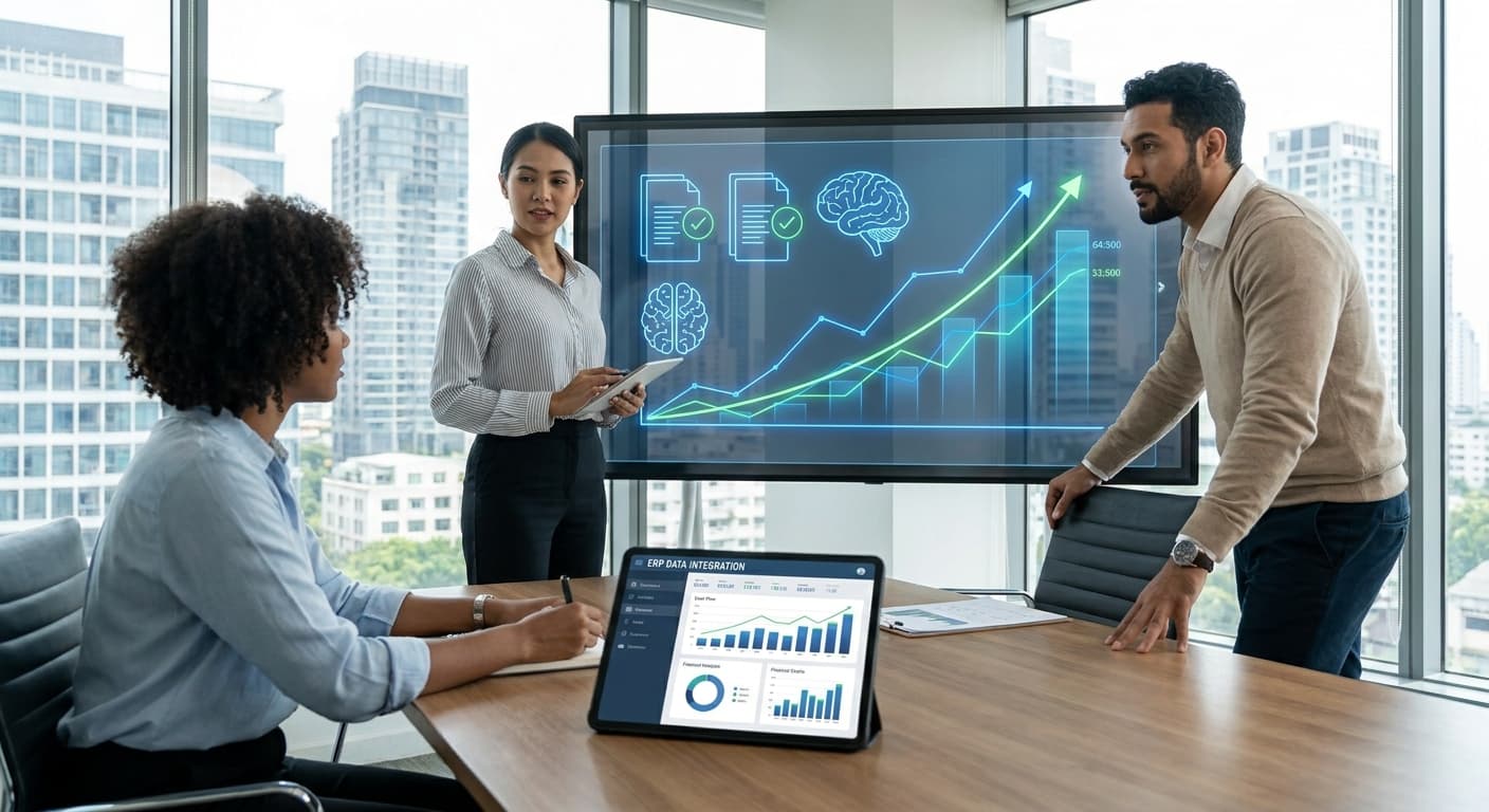 Featured image for: IA para predicción de flujo de caja: Cómo anticipar tus necesidades de capital de trabajo antes de que el banco te llame — usando solo los datos que ya tenés en tu ERP este segundo semestre 2026
