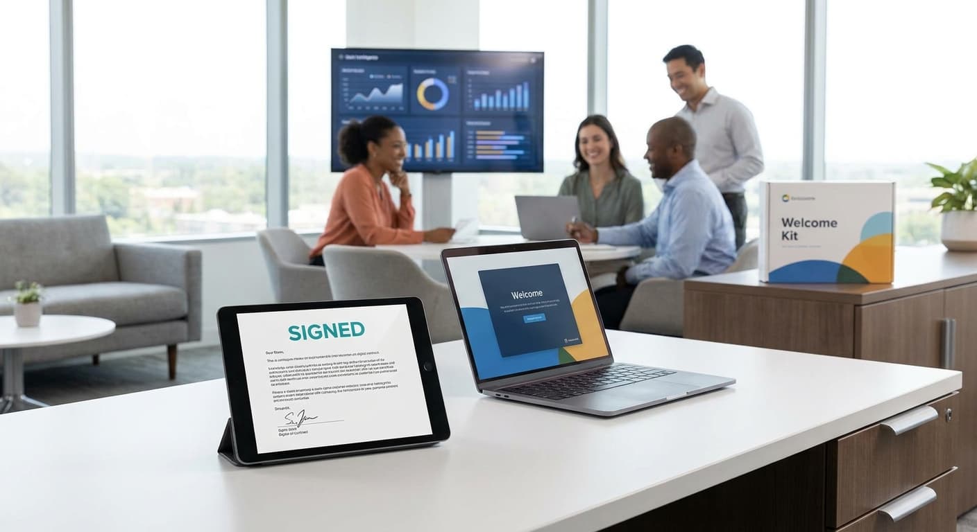 Del contrato firmado al primer día productivo sin fricción: Cómo automatizar el onboarding de nuevos empleados — accesos a si