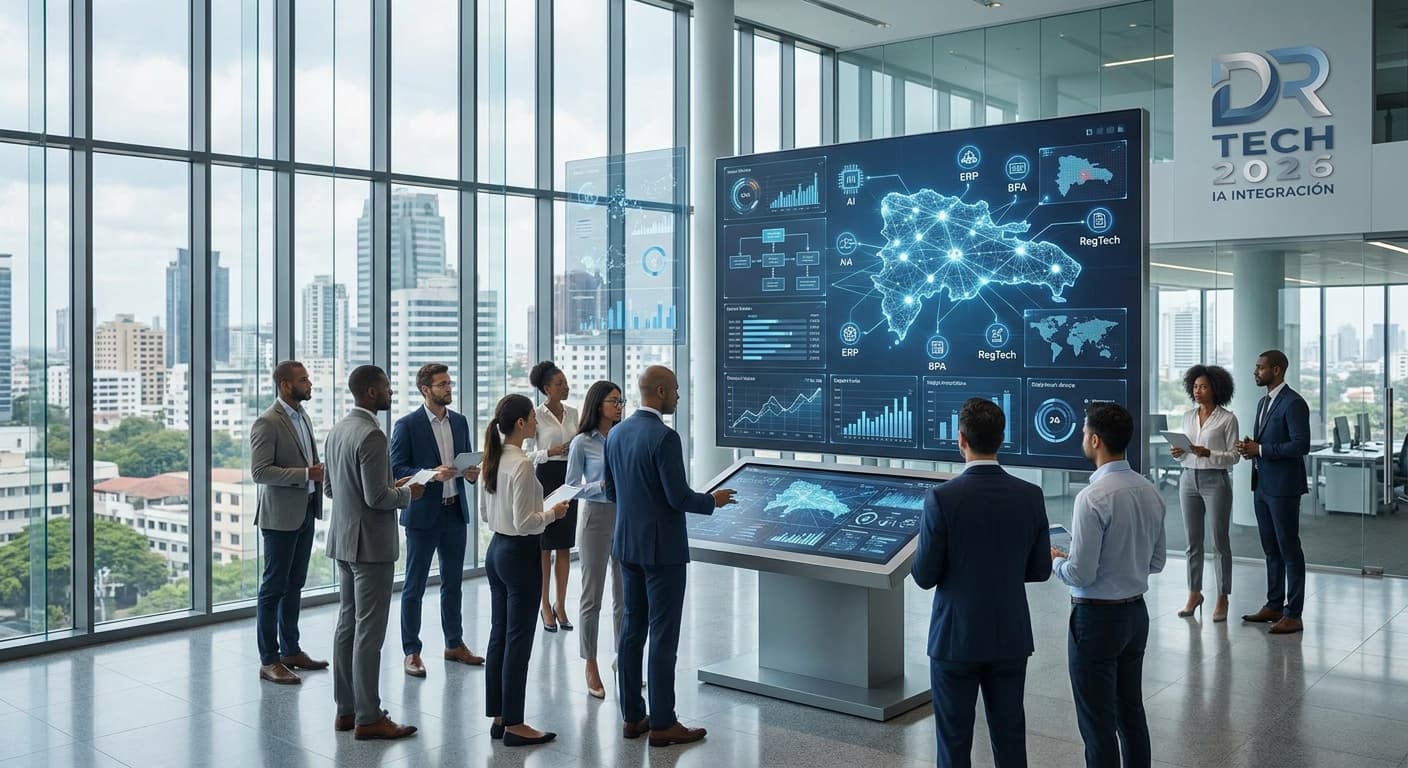 Featured image for: El impacto de la Inteligencia Artificial en el ecosistema tecnológico dominicano este 2026