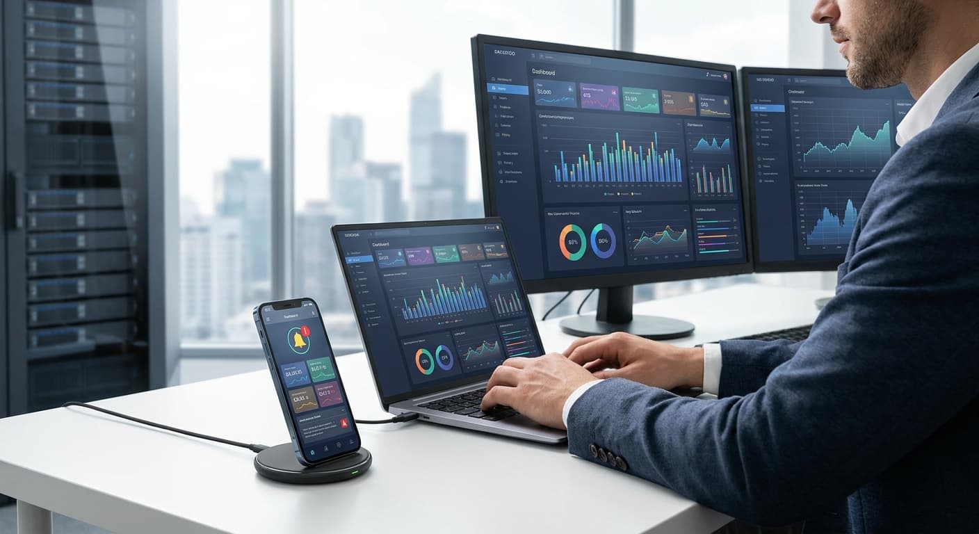 Dashboard ejecutivo automatizado con KPIs, alertas y reportes en el celular, generados desde el ERP